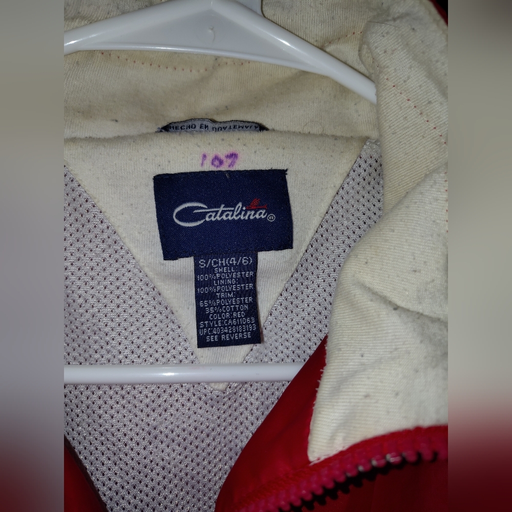 Catalina Island RAre Authentic Sailing Red Windbreaker Jacket for Men Or Women!! - Picture 9 of 11